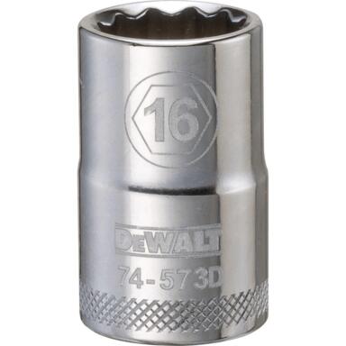 SCKT 1/2"DR 16MM 12PT