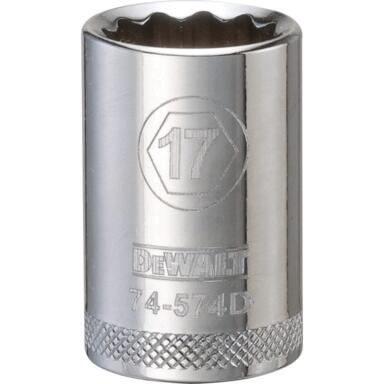 SCKT 1/2"DR 17MM 12 PT