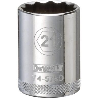 SCKT 1/2"DR 21MM 12PT