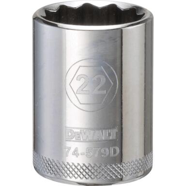 SCKT 1/2"DR 22MM 12PT