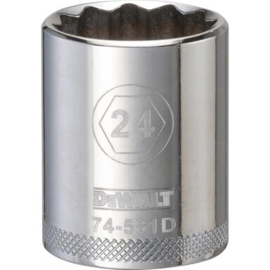 SCKT 1/2"DR 24MM 12PT