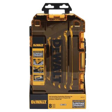 WRENCH RATCHT SAE 8PC DEWALT