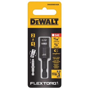 NUT DRIVR 5/16&3/8X2 DW