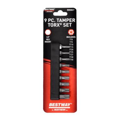 SCRWDRV BT ST TMPR 9PC