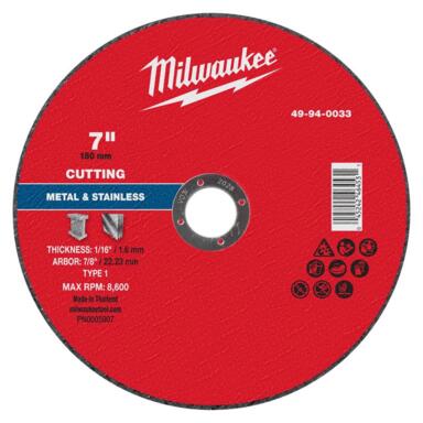 MTL C/O WHEEL 7X7/8X1/16