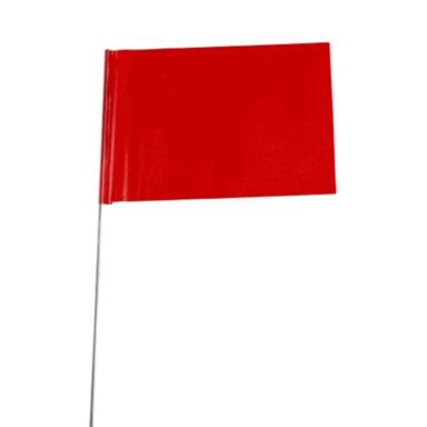 Stake Flags Flr Red 25pc