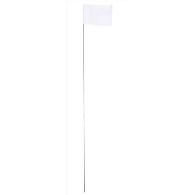 STAKE FLAGS WHT 25PC