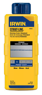 Irwin Strait-Line 8 oz Permanent Marking Chalk Blue 1 pk