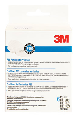 RESPIRATOR FILTER P95 6P