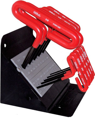 HEX KEY T HNDL 6" 10PC