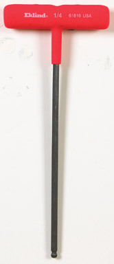 HEX KEY PWR TBALL1/4" 9"