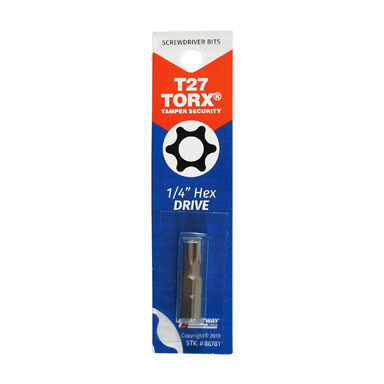 Best Way Tools Torx T27  S X 1 in. L Screwdriver Bit Carbon Steel 1 pc
