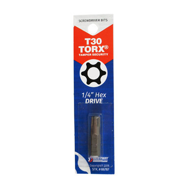 Best Way Tools Torx T30  S X 1 in. L Screwdriver Bit Carbon Steel 1 pc