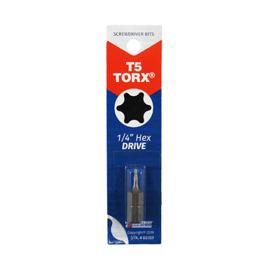 BIT SECURITY T5 TORX