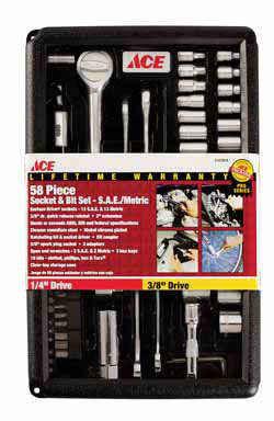 SOCKET SET58PC1/4-3/8ACE