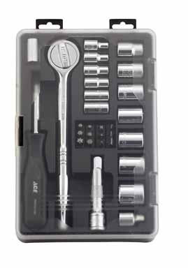 SOCKET SET 24PC MM ACE