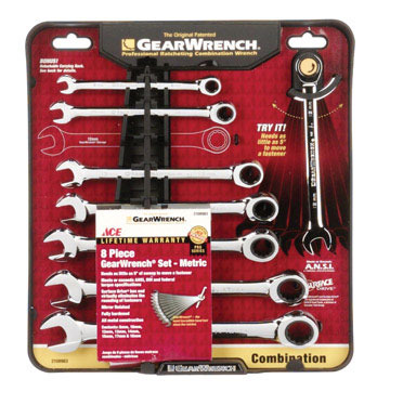 8PC ACE Metric Gearwrench Set