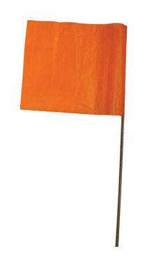 10PK 15" Orange Marking Flag