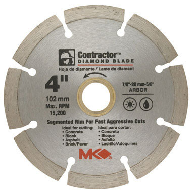 Diamond Blade 4" W/d Seg