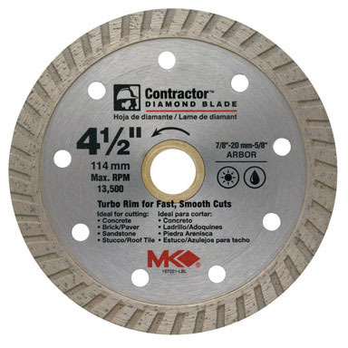 Diamond Blade4.5"w/d Tur