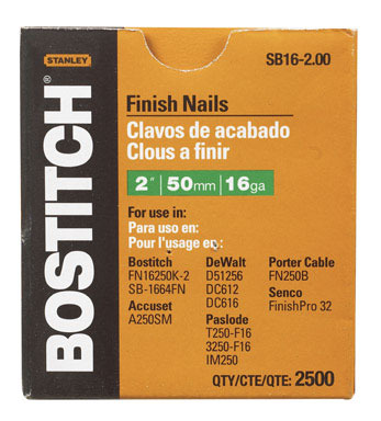 NAIL FINISH 2"16GABX2500