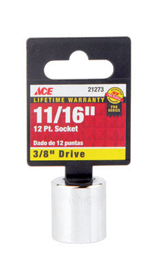 SOCKET3/8X11/16"12PT ACE