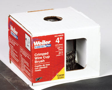 WIRE CUP BRUSH 4"COARSE