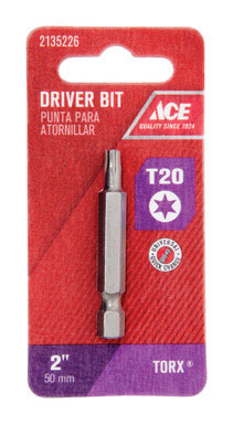 TORX INSRT BIT T20X2"