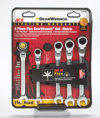 5PCS. FLEX GEARWRENCH SET