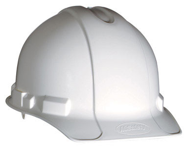 HARD HAT ADJUSTABLE WHT