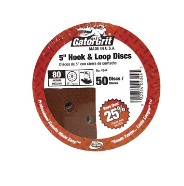 SANDING DISC 5" 80 GRIT 50PK