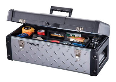 TOOL BOX 26" STL/PLASTIC