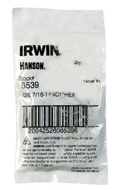 DIE HEX 1"7/16-14NC BULK