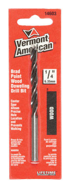 BIT BRADPOINT WOOD 1/4"