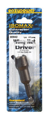 Wing Nut Driver 1/4x3" Eazypower