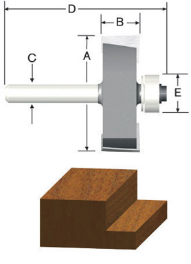 Router Bit 3/8 Rabbeting