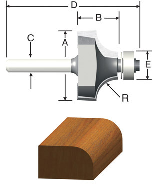 Roundover Bit 5/8"