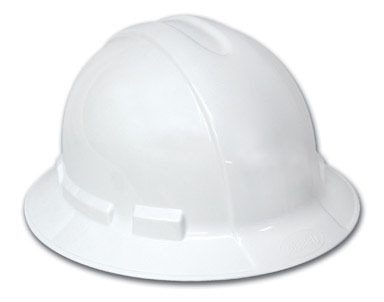 FULL BRIM HARD HAT WHITE