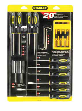 SCREWDRIVER 20PC STNLY