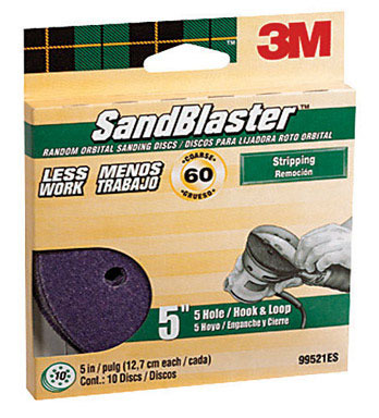 SANDDISC 5" 60GRIT 10PK