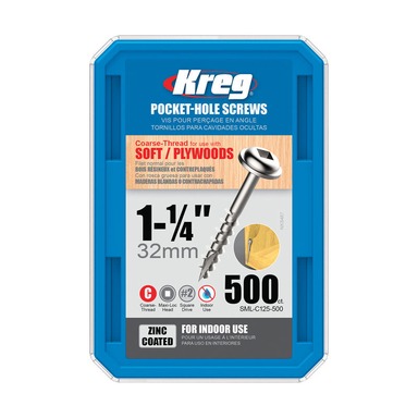 KREG 1 1/4" #8 COARSE 500CT