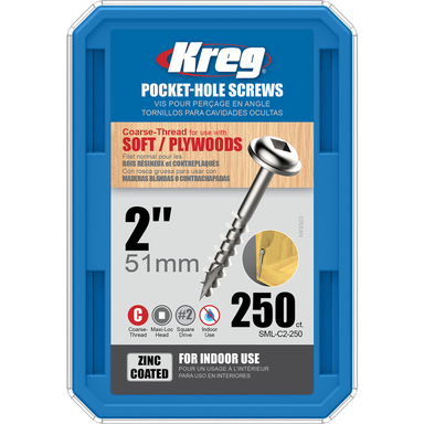 PCKT-HOLE SCREW#8X2"/250