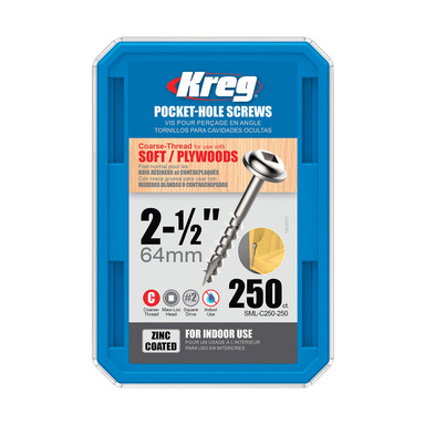 KREG 2-1/2in #8 COARSE 250CT