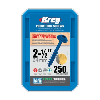 KREG 2-1/2in #8 COARSE BLUE KOTE