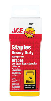 HD STAPLE 1/4"L 1000PK