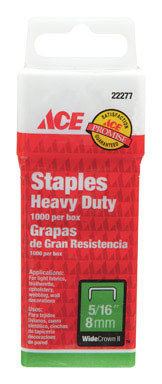 Staple 5/16" Hd Wide Ace