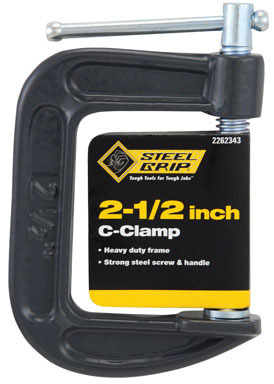 Steel Grip 2-1/2 in. C Adjustable C-Clamp 1 pc