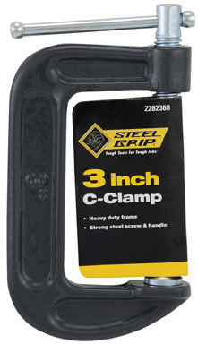 Steel Grip 3 in. C Adjustable C-Clamp 1 pc