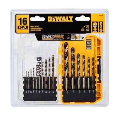 Drill Bit Blk Oxide 16p Dewalt