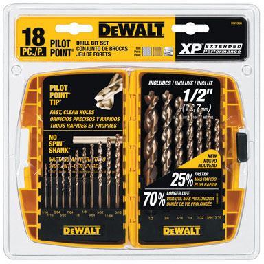 Drill Bit 18pc Pilot Pt